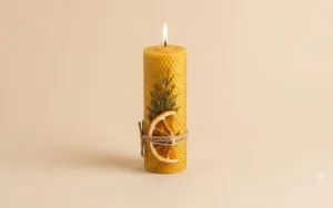 Vela miel Amarillo cítrico